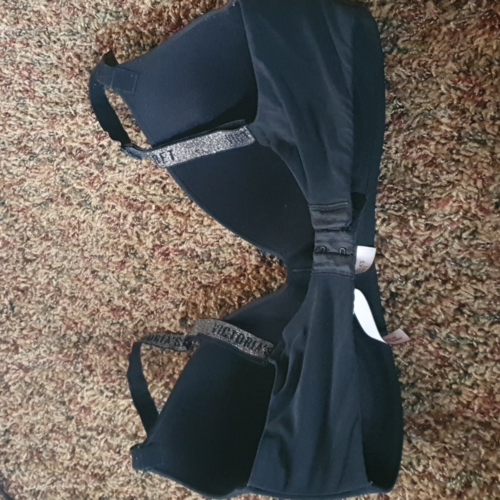 Victoria’s Secret T-Shirt Lightly Lined Wireless Bra w/ Logo Straps, Size 34DD - Picture 4 of 9
